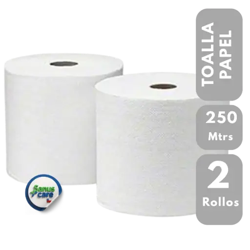 [TPP-025002] TOALLA PAPEL PACK 2 UNIDADES 250 mtrs