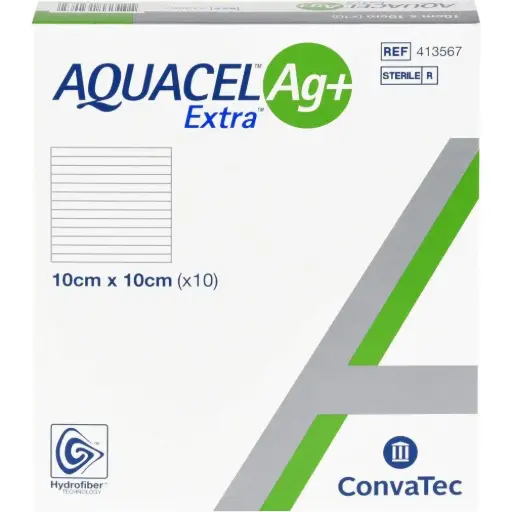 APOSITO PLATA AQUACEL AG EXTRA 10x10 CM  CONVATEC